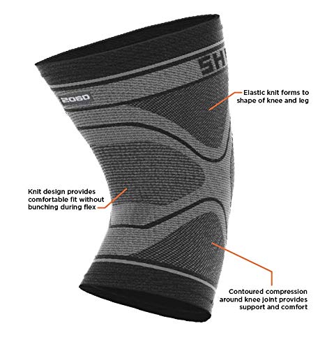 Shock Doctor Knee Compression Sleeve Knee Support Sleeve - Relieves Arthritis Pain, Tendonitis, and Patella Alignment Injuries for Men & Women - Includes 1 Sleeve (1 unit)