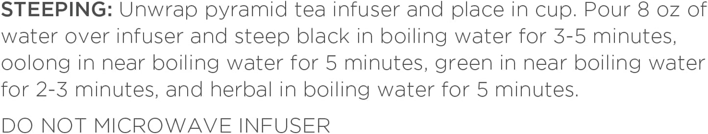 Tea Forte Demoiselle Premium Tea Presentation Box Tea Gift Sampler, 20 Count, 2 of Each Variety Individually Wrapped Handcrafted Pyramid Infuser Bags