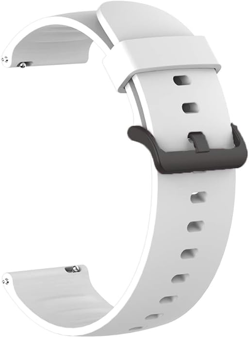 Silicone Replacement Soft Band Wristbands Straps with Stainless Steel Buckle Compatible for Quican ID208 Plus 1.8 Inches Smart Watch