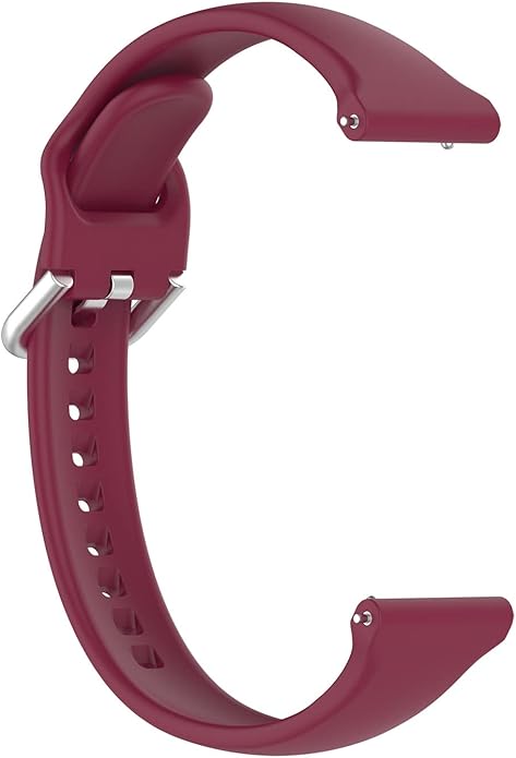 Silicone Bands Compatible with FITVII H86 1.57'' Fitness Tracker,Slim Adjustable Band Release Replacement Watch Bands for FITVII H86 Strap (Black+WineRed+Pink+Purple)