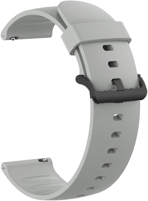 Silicone Replacement Soft Band Wristbands Straps with Stainless Steel Buckle Compatible for Quican ID208 Plus 1.8 Inches Smart Watch
