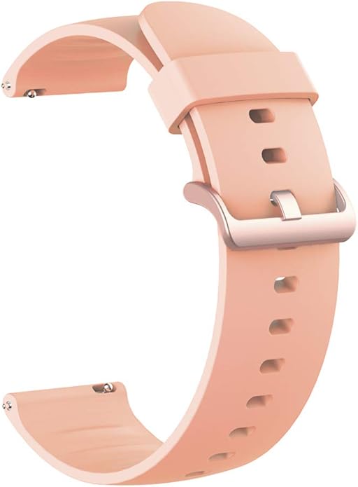 Silicone Replacement Soft Band Wristbands Straps with Stainless Steel Buckle Compatible for Quican ID208 Plus 1.8 Inches Smart Watch
