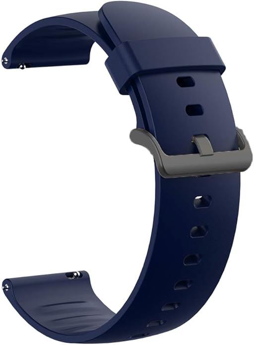 Silicone Replacement Soft Band Wristbands Straps with Stainless Steel Buckle Compatible for Quican ID208 Plus 1.8 Inches Smart Watch