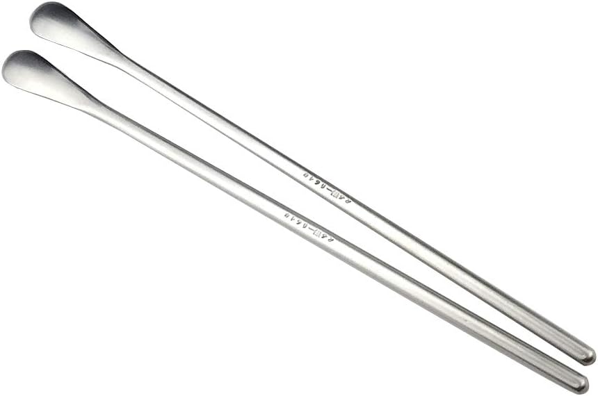 JASHII Silver Matte Long Handle Spoon Cocktail Mixing Stirring Spoons Iced Tea Coffee Spoons with 8.6 inch Long Handle Brushed SUS304 Stainless Steel, 3-Piece