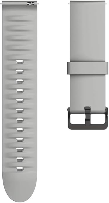 Silicone Replacement Soft Band Wristbands Straps with Stainless Steel Buckle Compatible for Quican ID208 Plus 1.8 Inches Smart Watch
