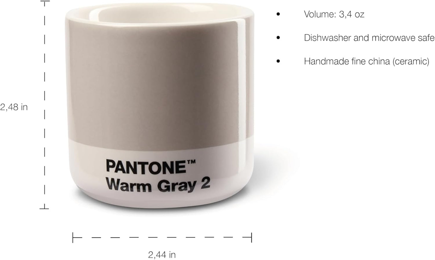 Copenhagen Design Pantone Macchiato Cup - Coffee, Latte, Macchiato Mug - 3.34oz/100ml, Red 2035