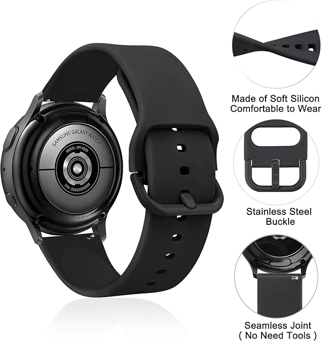 AK Band for Amazfit GTS 4 / GTS 4 Mini / GTS 3 / GTS 2 / GTS 2e / GTS 2 mini / GTS / GTR mini Bands, 20mm Soft Replacement Sport Strap for Amazfit Bip 3 / Bip 3 Pro / Bip U Pro / Bip / Bip Lite / Bip S / Bip S lite / Bip U Smart Watch Women Men