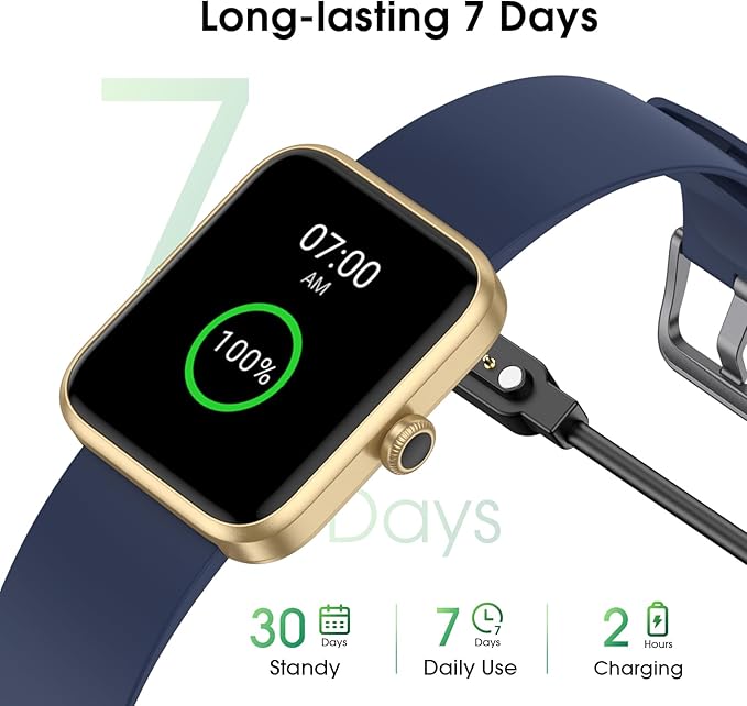 Smart Watch for Women Men, Fitness Tracker Watch with Heart Rate Monitor, Sleep, 5ATM Waterproof Smartwatch Sports Watch Compatible with Android iOS Phones Step Calories Counter