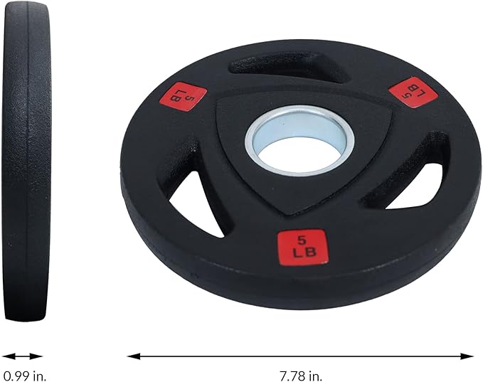 Signature Fitness Vinyl Coated Cast Iron Plate Weight