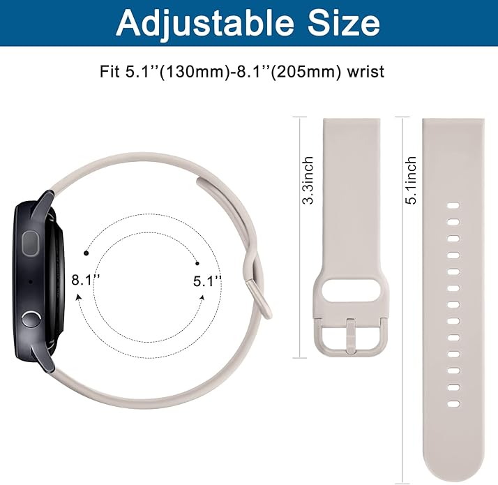 AK Band for Amazfit GTS 4 / GTS 4 Mini / GTS 3 / GTS 2 / GTS 2e / GTS 2 mini / GTS / GTR mini Bands, 20mm Soft Replacement Sport Strap for Amazfit Bip 3 / Bip 3 Pro / Bip U Pro / Bip / Bip Lite / Bip S / Bip S lite / Bip U Smart Watch Women Men