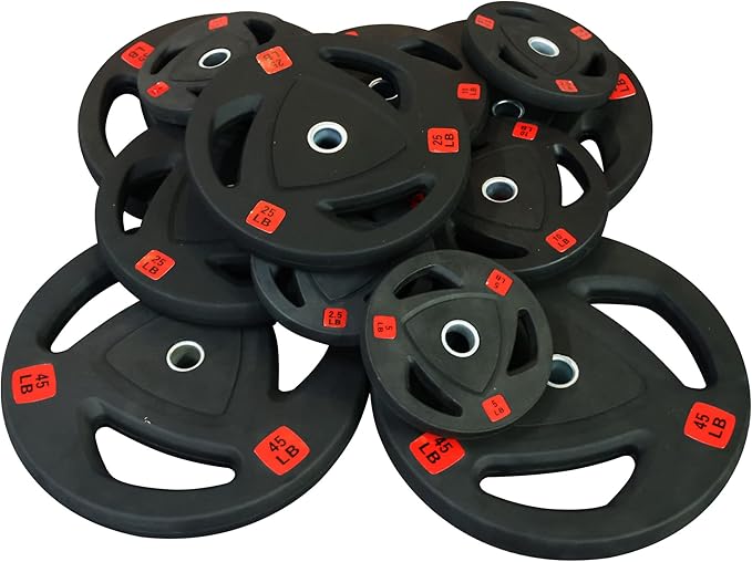 Signature Fitness Vinyl Coated Cast Iron Plate Weight