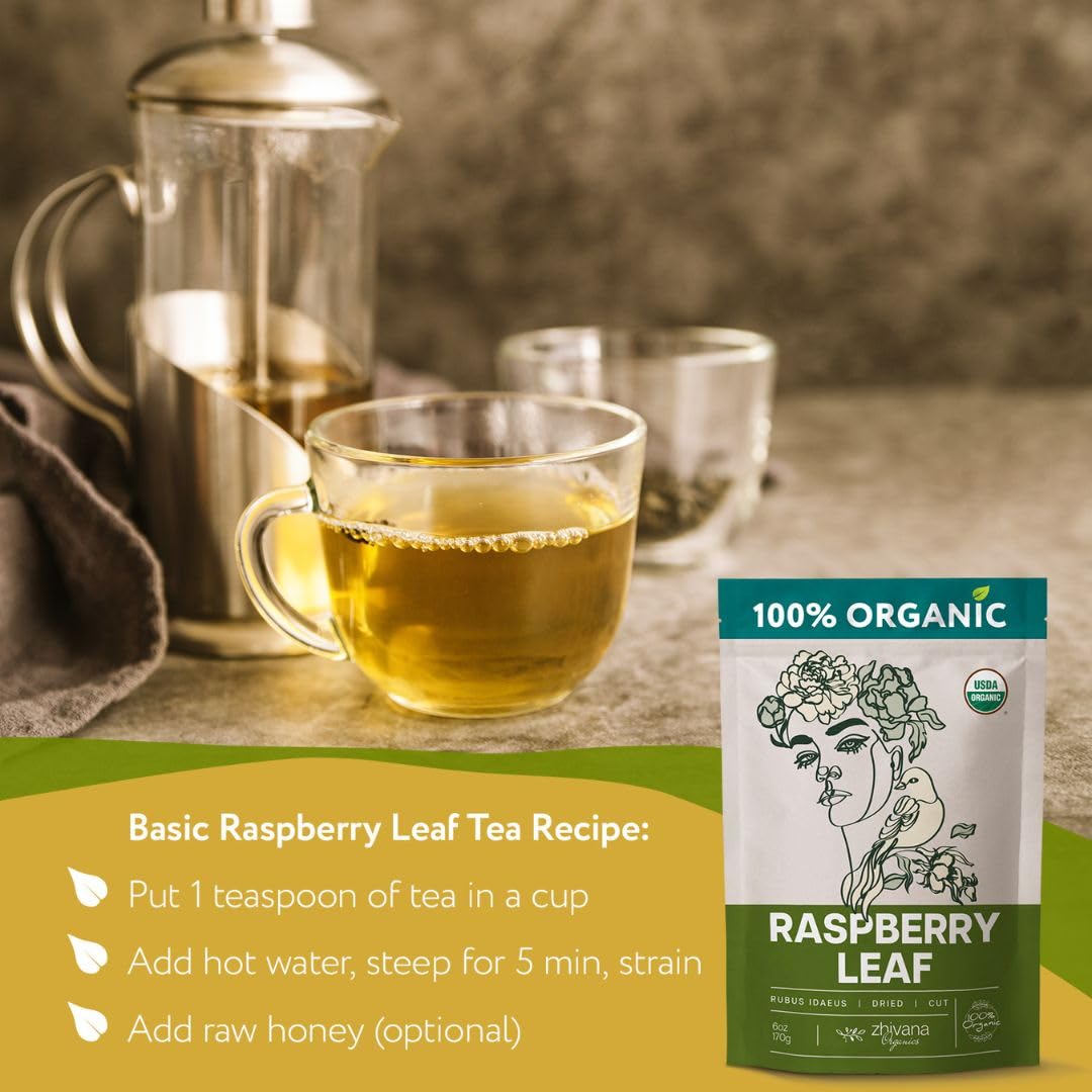 Super Value Pack 5 LB - Raspberry Leaf Tea - Womens Tea, Reproductive Health - Ease PMS Sympoms, Menstrual Cramps