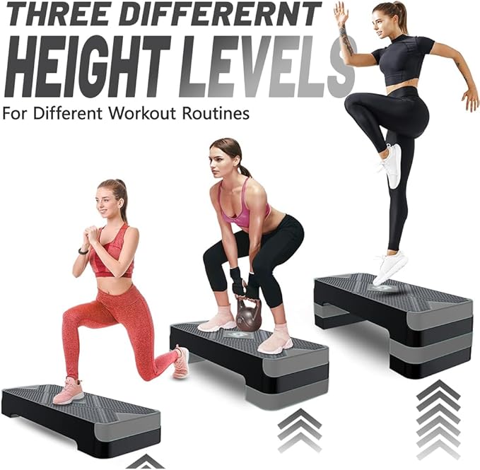 Aerobic Exercise Step 26.5" Step 4†6†6†8†8†Adjustable
