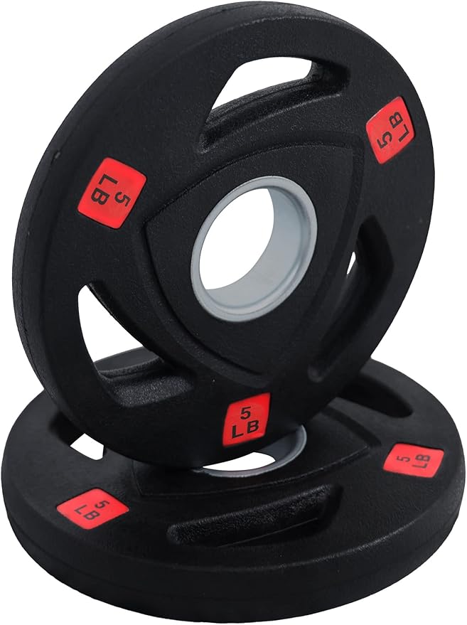 Signature Fitness Vinyl Coated Cast Iron Plate Weight
