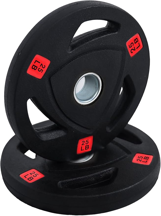 Signature Fitness Vinyl Coated Cast Iron Plate Weight