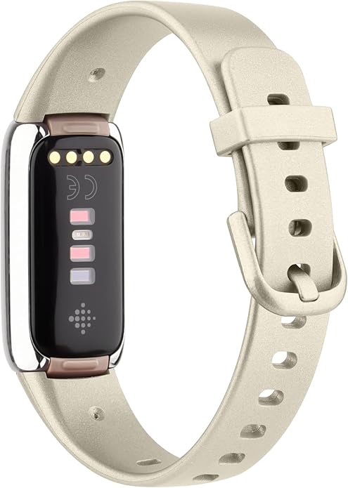 AK Sport Band Compatible with Fitbit Luxe Bands for Women Men, Soft Silicone Replacement Sport Straps Wristbands for Fitbit Luxe Fitness and Wellness Tracker