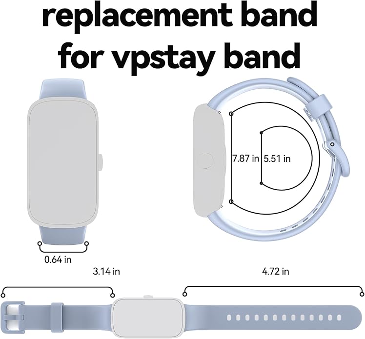ALB1 Fitness Tracker Watch Silicone Replacement Bands Straps Compatible Watch, Quick Release 16mm Bands Watch