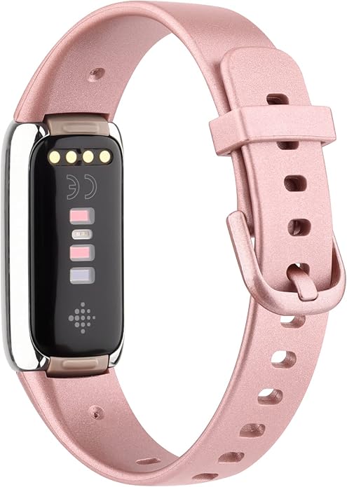 AK Sport Band Compatible with Fitbit Luxe Bands for Women Men, Soft Silicone Replacement Sport Straps Wristbands for Fitbit Luxe Fitness and Wellness Tracker
