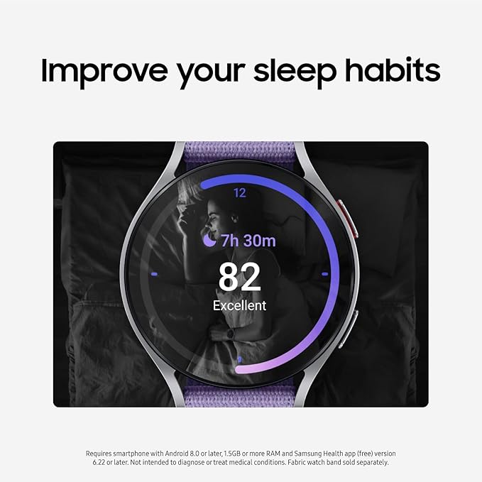 SAMSUNG Galaxy Watch 6 44mm LTE , Fitness Tracker, Personalized HR Zones, Advanced Sleep Coaching, Heart Monitor, BIA Sensor for Health Wellness Insights, Big Screen, US Version, Silver (Renewed)