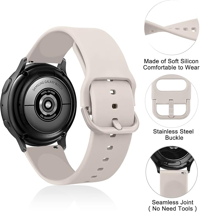 AK Band for Amazfit GTS 4 / GTS 4 Mini / GTS 3 / GTS 2 / GTS 2e / GTS 2 mini / GTS / GTR mini Bands, 20mm Soft Replacement Sport Strap for Amazfit Bip 3 / Bip 3 Pro / Bip U Pro / Bip / Bip Lite / Bip S / Bip S lite / Bip U Smart Watch Women Men