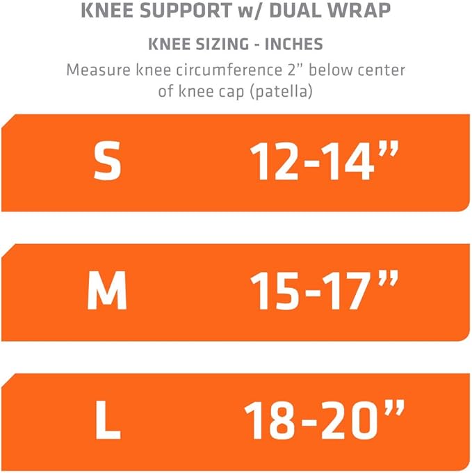Shock Doctor PRIME Dual Knee Brace Support Wrap for Arthritis, Tendonitis, Meniscus Tear, Pain Relief, Joint Support, Running, Hiking, Sports