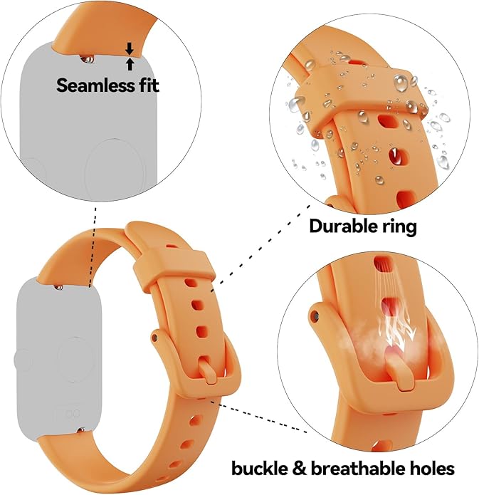 ALB1 Fitness Tracker Watch Silicone Replacement Bands Straps Compatible Watch, Quick Release 16mm Bands Watch
