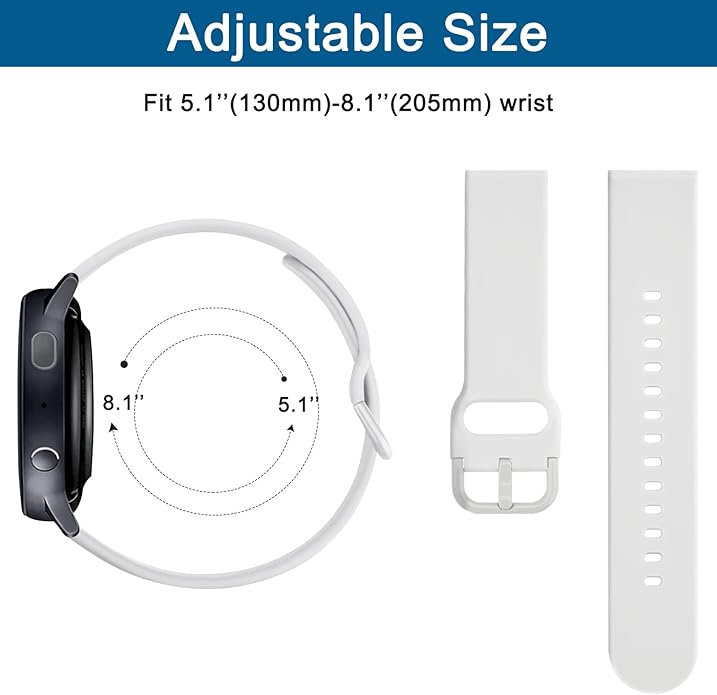 AK Band for Amazfit GTS 4 / GTS 4 Mini / GTS 3 / GTS 2 / GTS 2e / GTS 2 mini / GTS / GTR mini Bands, 20mm Soft Replacement Sport Strap for Amazfit Bip 3 / Bip 3 Pro / Bip U Pro / Bip / Bip Lite / Bip S / Bip S lite / Bip U Smart Watch Women Men