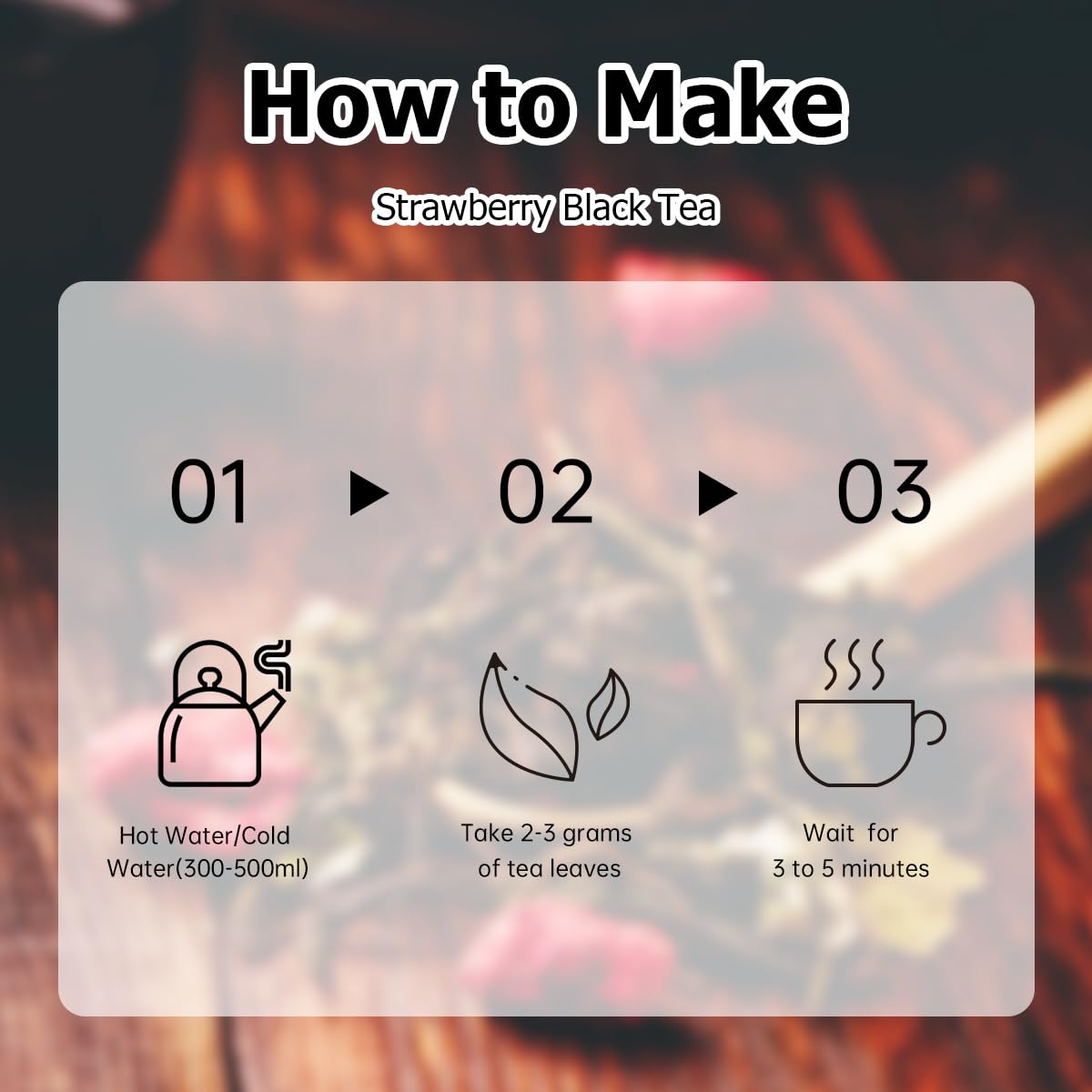 HANFANGLING White Peach Oolong Tea and Strawberry Black Tea, Natural Loose Leaf Tea,The Choice for Enjoying a Beautiful Life,Tea Lover's Gift (White Peach Oolong Tea + Strawberry Black Tea)