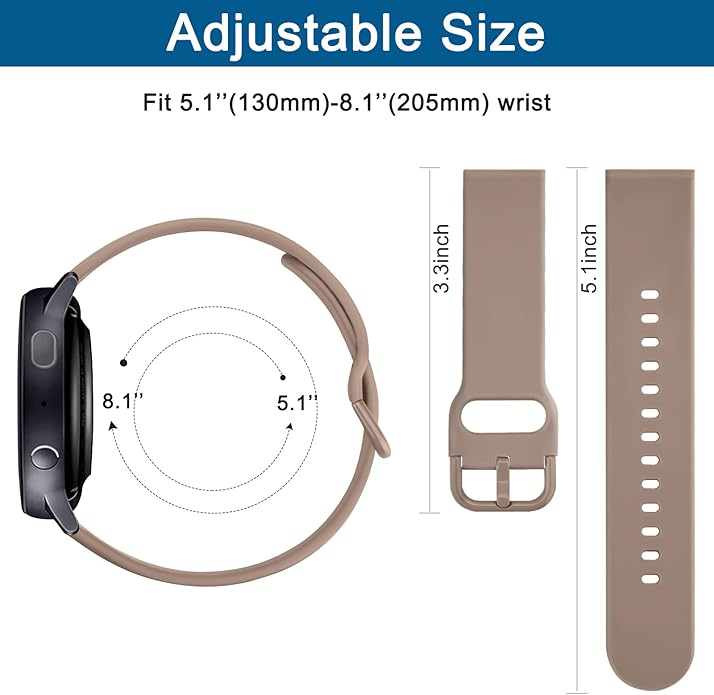 AK Band for Amazfit GTS 4 / GTS 4 Mini / GTS 3 / GTS 2 / GTS 2e / GTS 2 mini / GTS / GTR mini Bands, 20mm Soft Replacement Sport Strap for Amazfit Bip 3 / Bip 3 Pro / Bip U Pro / Bip / Bip Lite / Bip S / Bip S lite / Bip U Smart Watch Women Men