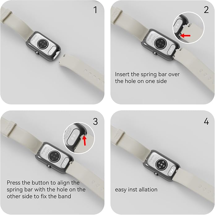 ALB1 Fitness Tracker Watch Silicone Replacement Bands Straps Compatible Watch, Quick Release 16mm Bands Watch