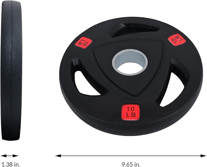 Signature Fitness Vinyl Coated Cast Iron Plate Weight