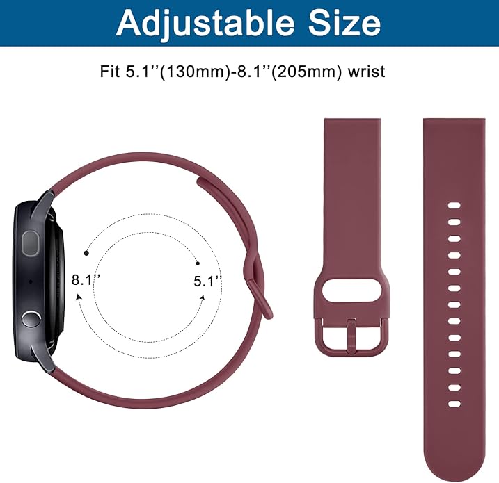 AK Band for Amazfit GTS 4 / GTS 4 Mini / GTS 3 / GTS 2 / GTS 2e / GTS 2 mini / GTS / GTR mini Bands, 20mm Soft Replacement Sport Strap for Amazfit Bip 3 / Bip 3 Pro / Bip U Pro / Bip / Bip Lite / Bip S / Bip S lite / Bip U Smart Watch Women Men