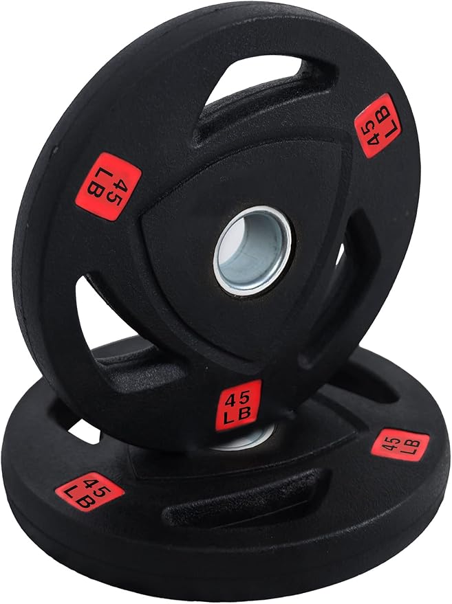 Signature Fitness Vinyl Coated Cast Iron Plate Weight