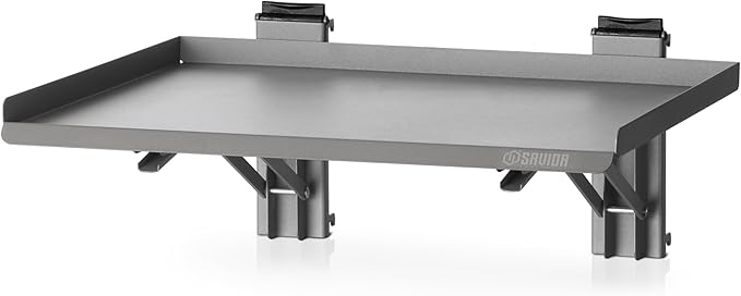Savior Equipment Wall Rack System Heavy-Duty Steel Folding Table Workbench Shelf Collapsible Wall Mount Hanger, Modular Firearms Gun Wall Gear Accessories Organizer