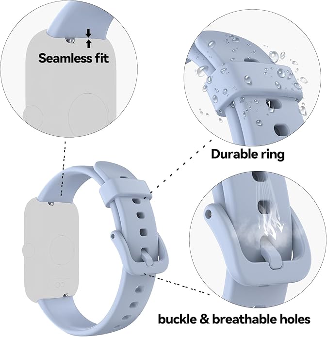ALB1 Fitness Tracker Watch Silicone Replacement Bands Straps Compatible Watch, Quick Release 16mm Bands Watch