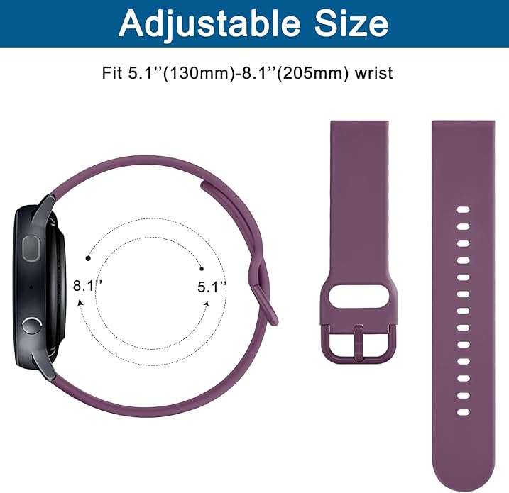 AK Band for Amazfit GTS 4 / GTS 4 Mini / GTS 3 / GTS 2 / GTS 2e / GTS 2 mini / GTS / GTR mini Bands, 20mm Soft Replacement Sport Strap for Amazfit Bip 3 / Bip 3 Pro / Bip U Pro / Bip / Bip Lite / Bip S / Bip S lite / Bip U Smart Watch Women Men