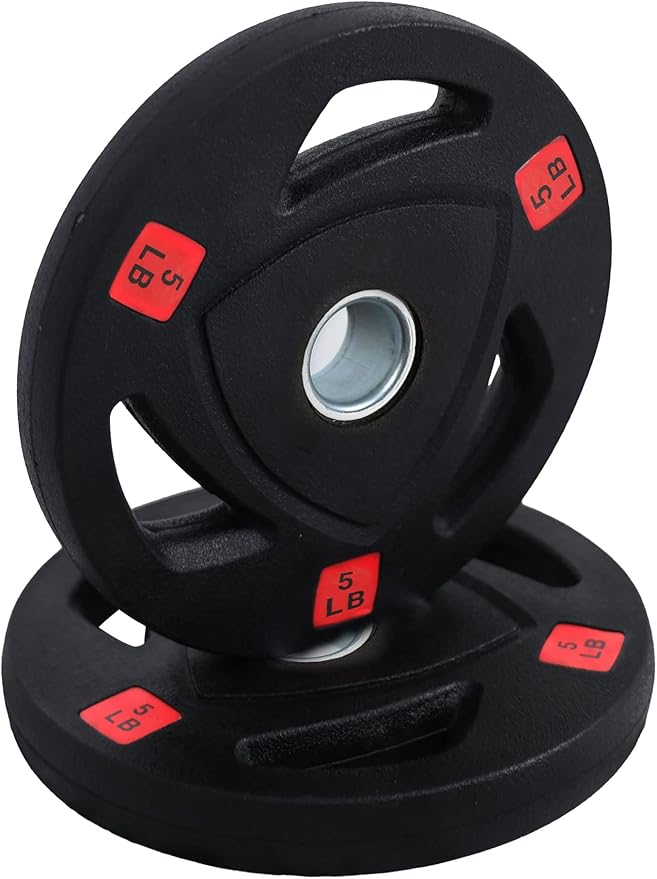 Signature Fitness Vinyl Coated Cast Iron Plate Weight