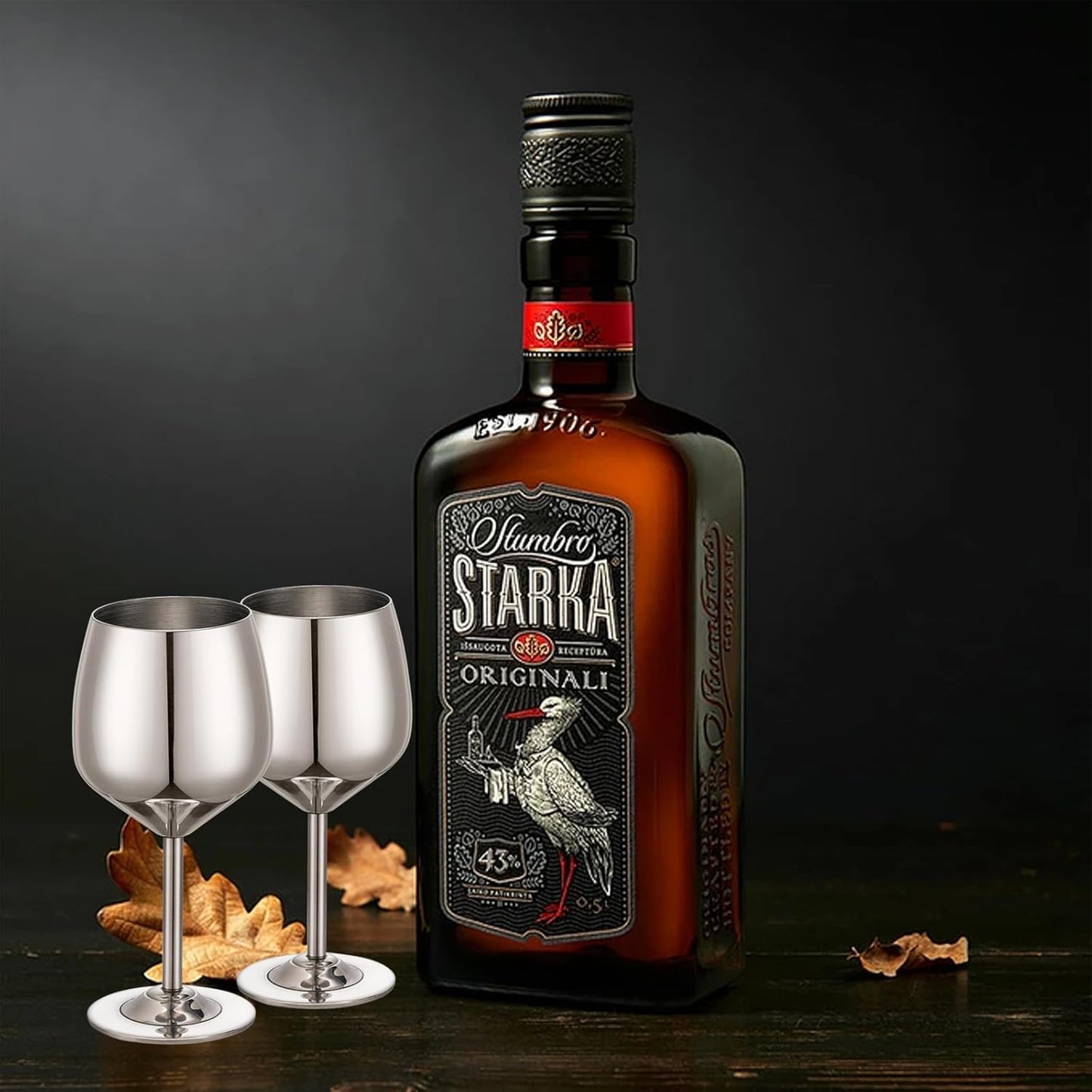 Shot Glasses, 2 oz Shot Glass Set, Stainless Steel Shot Glasses, Mini Wine Glass Perfect for Tasting Brandy,Suitable for family dinner party, bar tools, gifts(set of 2) (Silver)