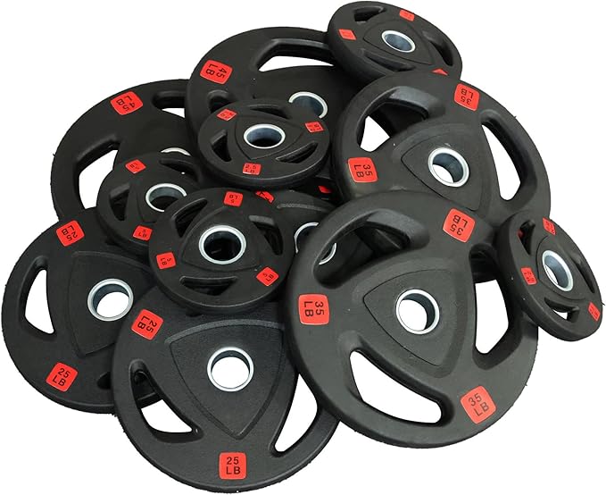 Signature Fitness Vinyl Coated Cast Iron Plate Weight