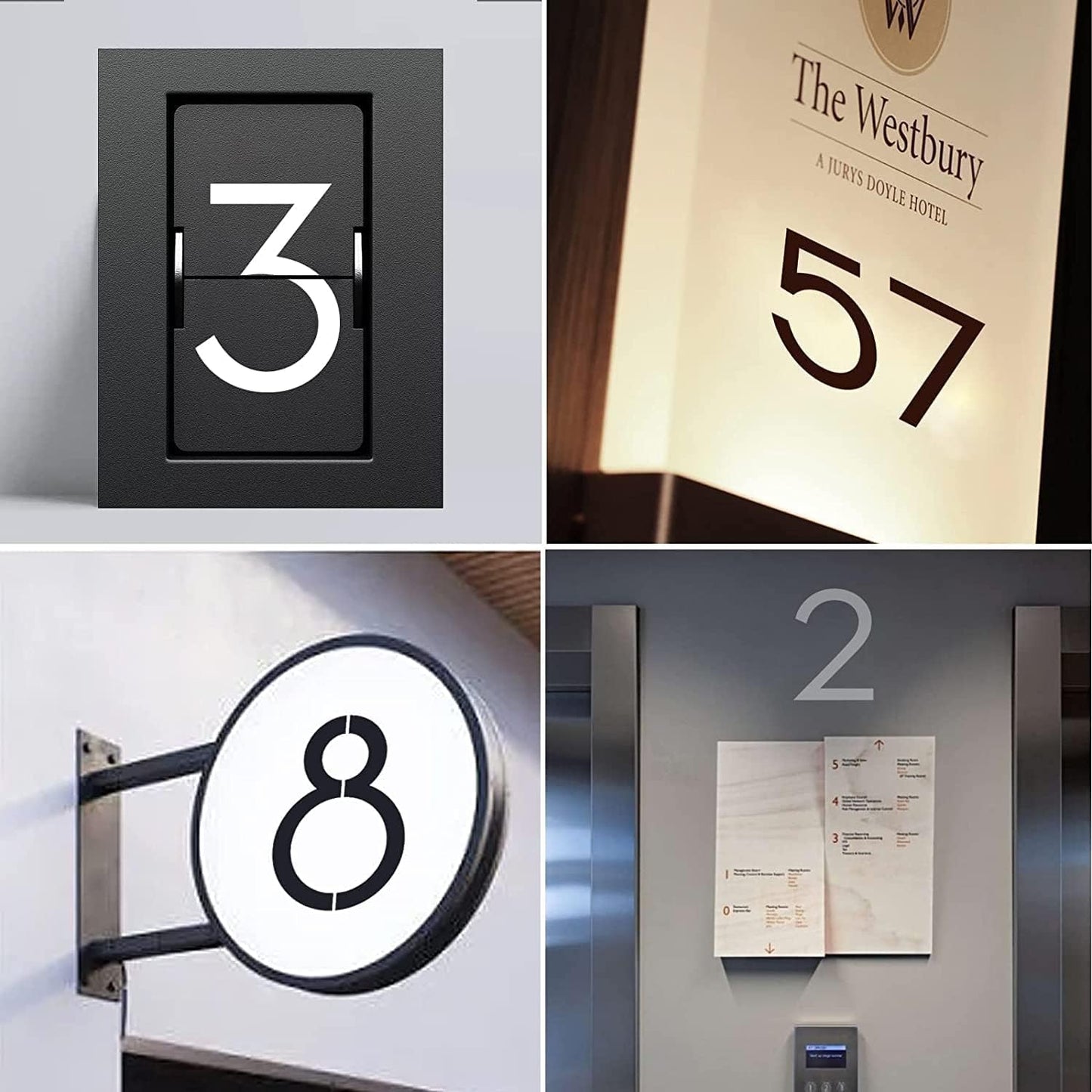 10 Inch Plastic Number Stencils - Reusable Digital Templates for Cake, Address, Painting