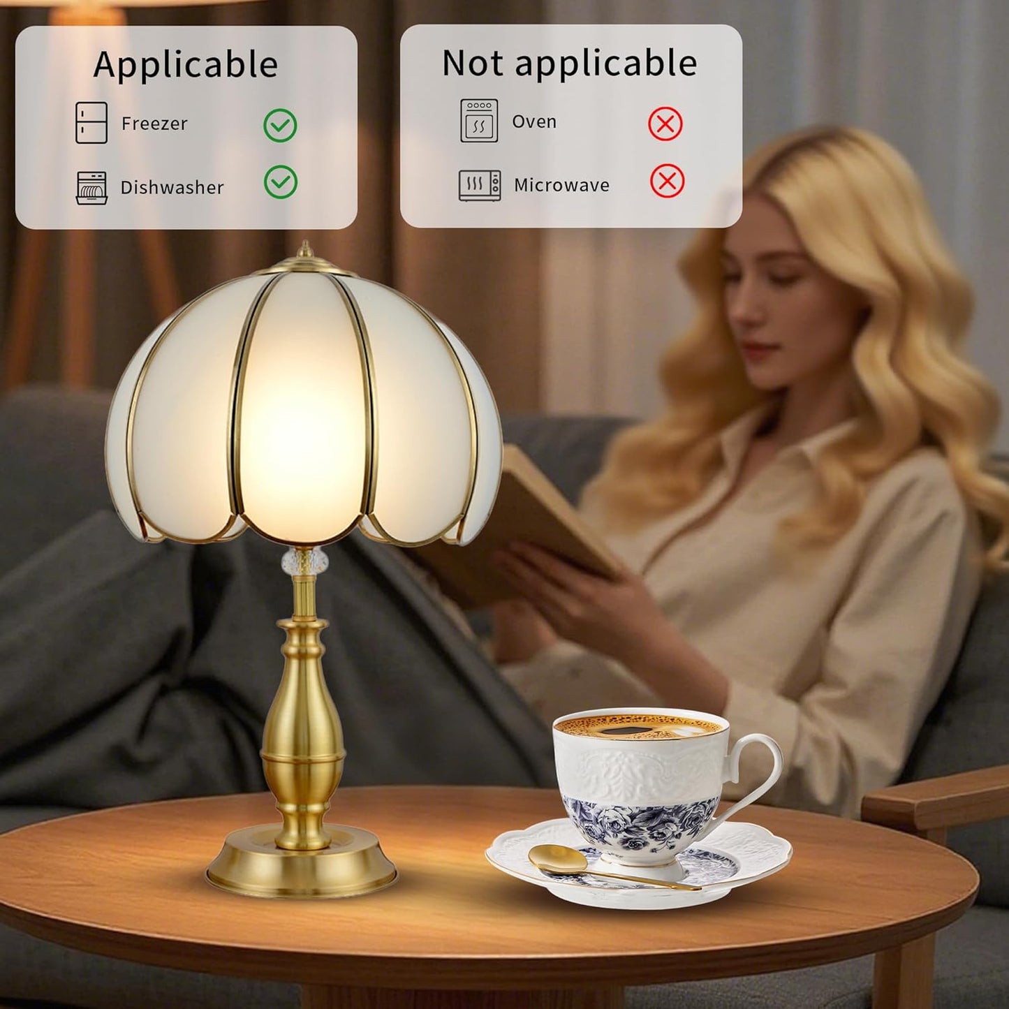 TATSUMI Interglio Embossed Bone China Tea Cup and Saucer Set, 3 Pieces Vintage Style Coffee Cup & Saucer Set For Women Wedding Gift (Starry Sky Rose, 1 set)