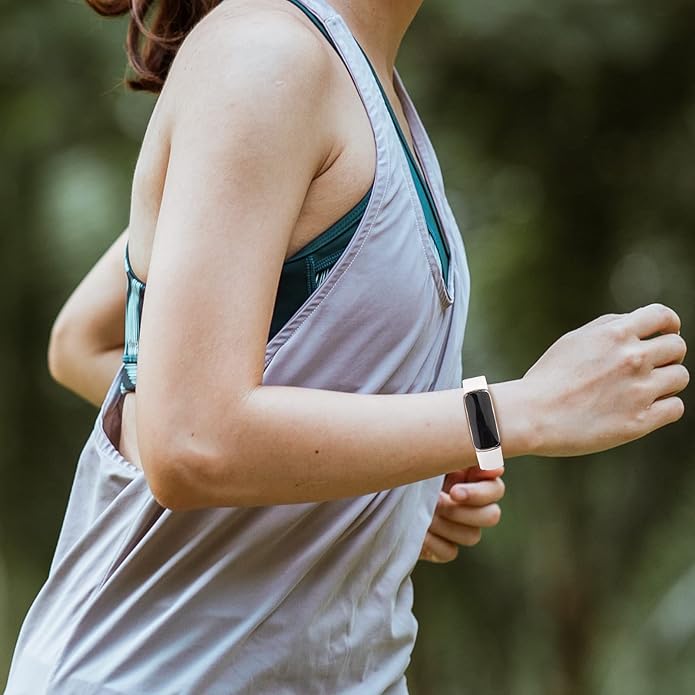 AK Sport Band Compatible with Fitbit Luxe Bands for Women Men, Soft Silicone Replacement Sport Straps Wristbands for Fitbit Luxe Fitness and Wellness Tracker