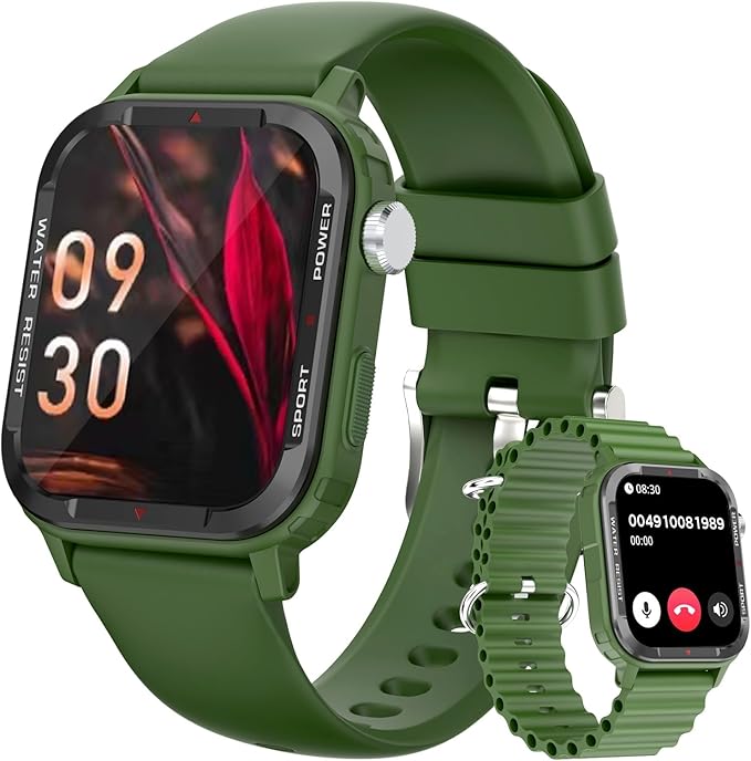 Smart Watches for Men (Answer/Make Call), Fitness Tracker with 123 Sport Modes, Heart Rate Monitor, Spo2, Step Counter, Sleep Tracker, IP68 Waterproof Sports Watch, Fitness Watch for iPhone & Android