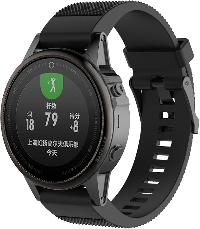 Soft Silicone Replacement Watch Band Strap for Garmin Fenix 5S/ 5S Plus/ 6S/ 6S Pro Smart Watch (No Tracker)