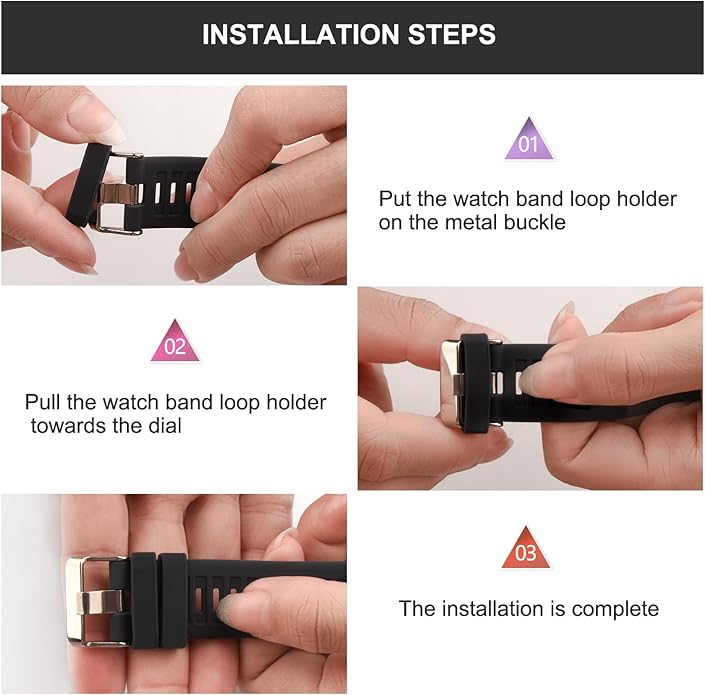 8-Pack Band keepers Compatible with Garmin Instinct/Instinct 2 Solar Watch Bands, 22mm Silicone Replacement Watch Band Loop/Holder/Retainer for Garmin Instinct Tactical/Solar/Tide/Esports