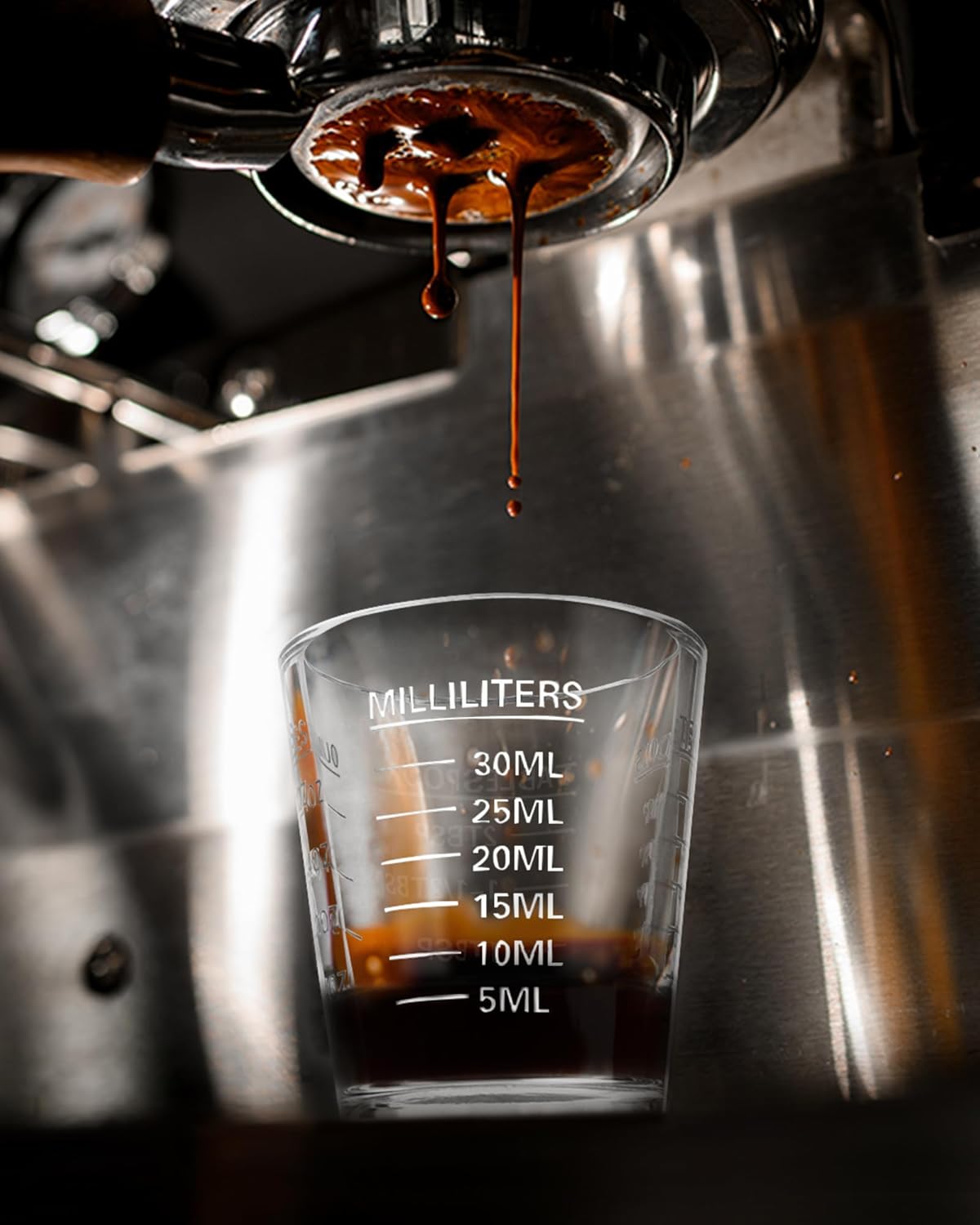 Shot Glasses Measuring Cup Set 6 Pack Espresso Shot Glasses Liquid Heavy Glass 26-Incremental Measurement 1 OZ,2 TBS,6 TSP,30 ML Kitchen Tools(Red)