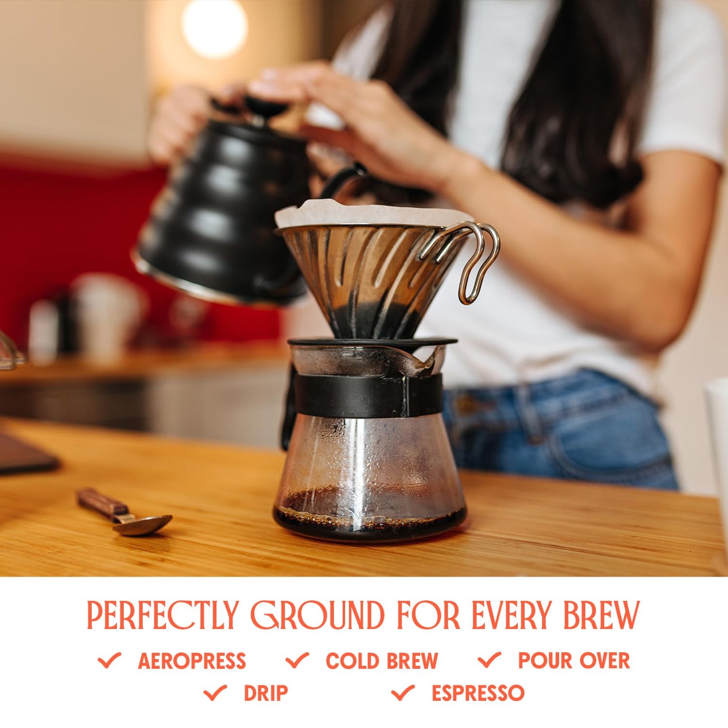 Peru Highlands Ground Coffee, Single Origin Ground Coffee Light Roast with Bright Citrus, Pear, and Honey Floral Finish, Specialty Coffee12 oz Bag, Perfect Andes Coffee Gift