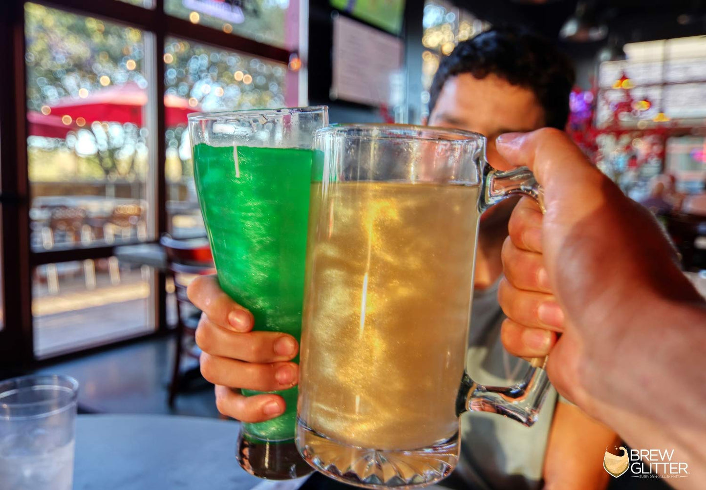 Brew Glitter - Blue Edible Glitter (25g 1x Pump) for Beer, Cocktails, Mocktails and Other Beverages