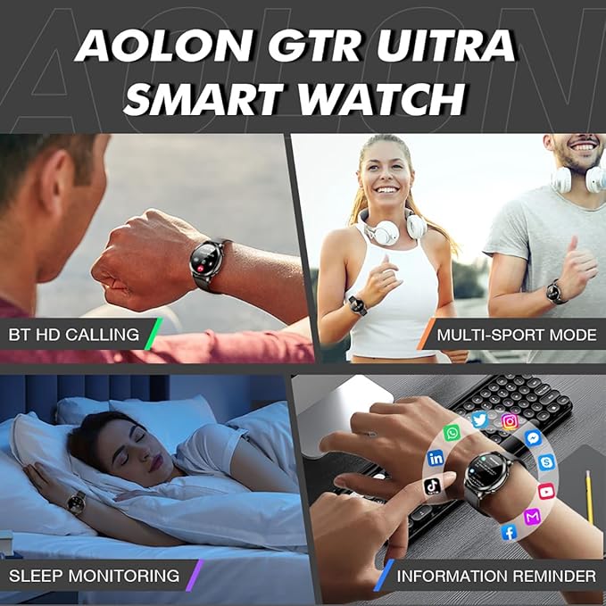 Smart Watch for Men Women (Answer/Make Calls), 1.46" IPS HD Screen, Fitness Tracker, 100+ Sport Modes, Blood Oxygen/Sleep/Heart Rate Monitor, IP67 Waterproof, Smartwatch for Android iOS, Black