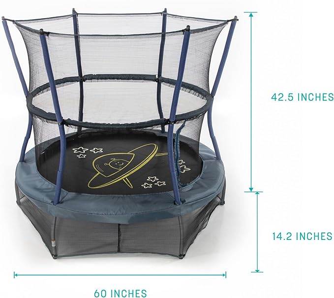 Skywalker Trampolines Mini Trampoline with Enclosure Net